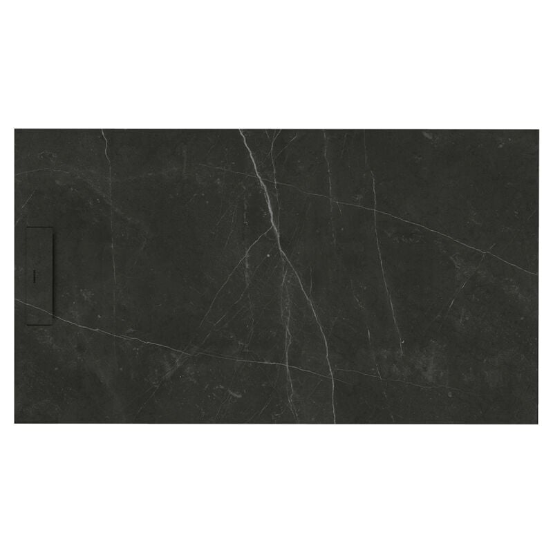 Siena - Receveur de douche 120X80 cm - Marquina - Résistant & design - Disponible en plusieurs dimensions et coloris