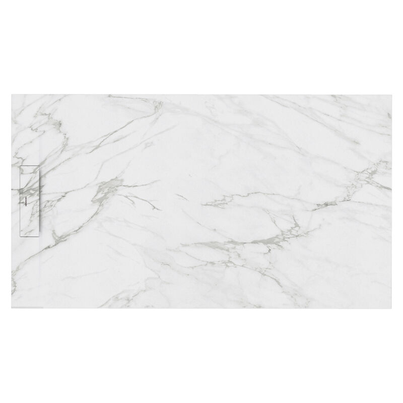 Siena - Receveur de douche 120X90 cm - Calacatta - Résistant & design - Disponible en plusieurs dimensions et coloris