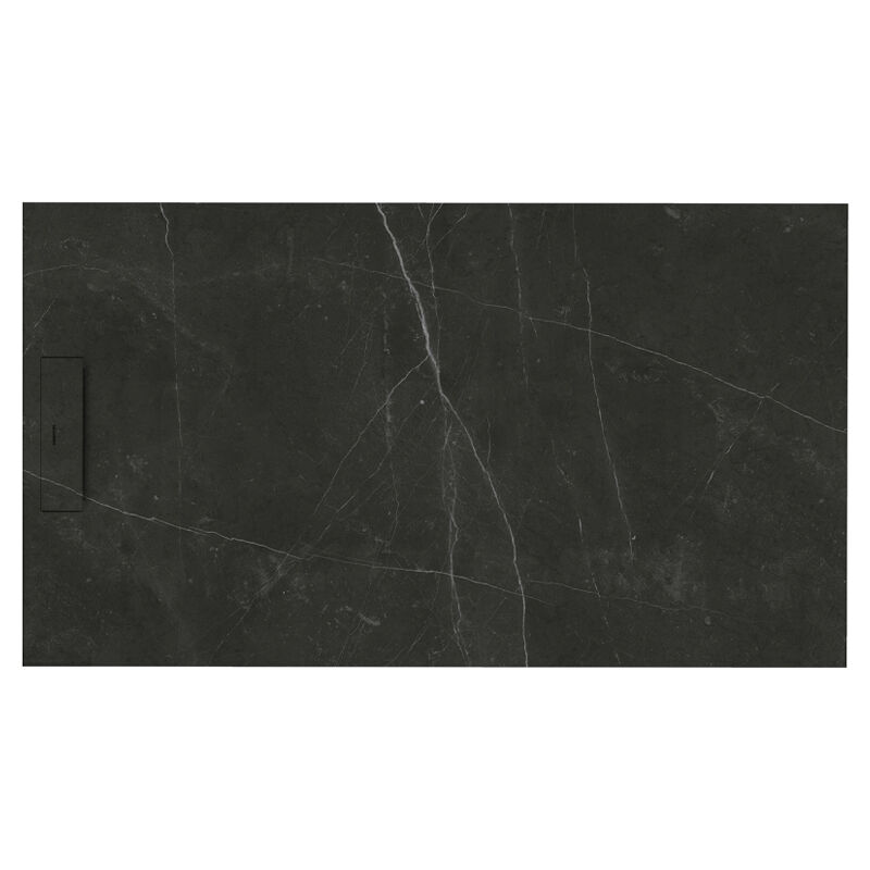 SIENA - Receveur de douche 140x80cm Marquina - Antidérapant - Résistant & design - Disponible en plusieurs dimensions et coloris