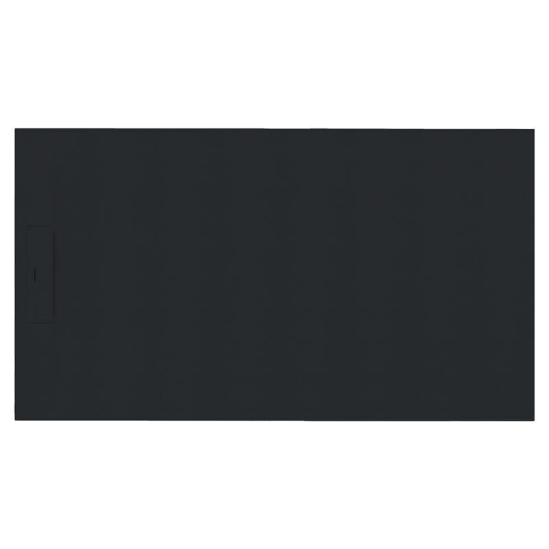 Siena - Receveur de douche 140x90cm Noir - Antidérapant - Résistant & design - Disponible en plusieurs dimensions et coloris