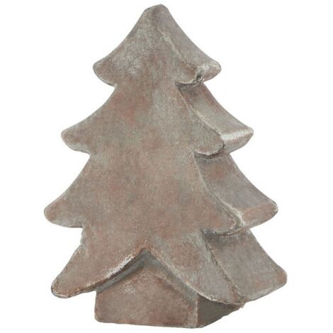 Siena Small Christmas Tree - Ceramic - L5 x W12 x H17 cm - Brown