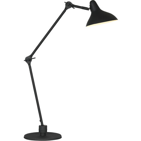 Sienna Box Lampada da terra Task nero opaco grezzo