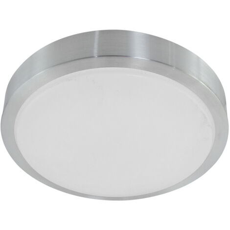 Sienna Ceiling And Wall Acciaio inossidabile a filo esterno spazzolato, plastica opaca IP44