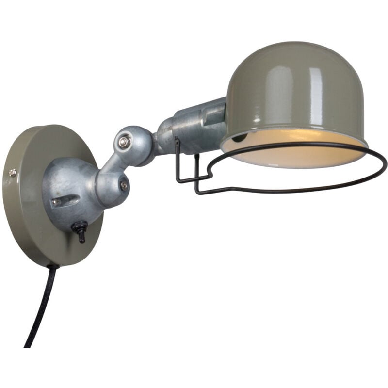 Steinhauer - Sienna Davin Applique da parete a cupola industriale, metallo-alluminio