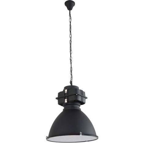 Sienna Densi Dome Suspension Plafonniers Noir Mat, Verre Mat
