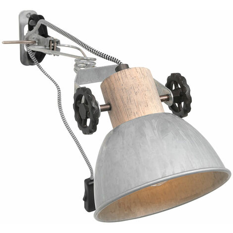 Sienna Gearwood Dome Wandleuchte Industrial, Holz blank