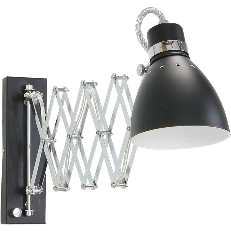 Steinhauer - aplique de pared - Spring - negro - metal - lámpara