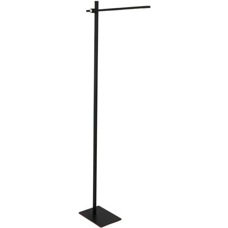 Sienna Location Lampadaire Task Noir Mat Brossé, Plastique Mat