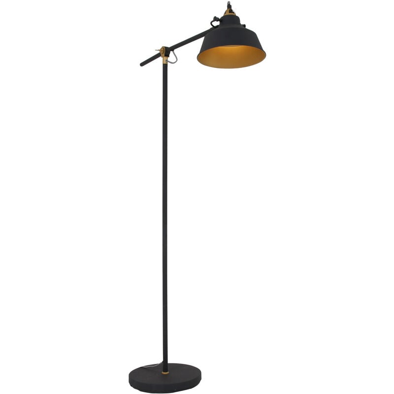 Mexlite - lampada da terra - Nove - nero - metallo - Ø 28cm - E27