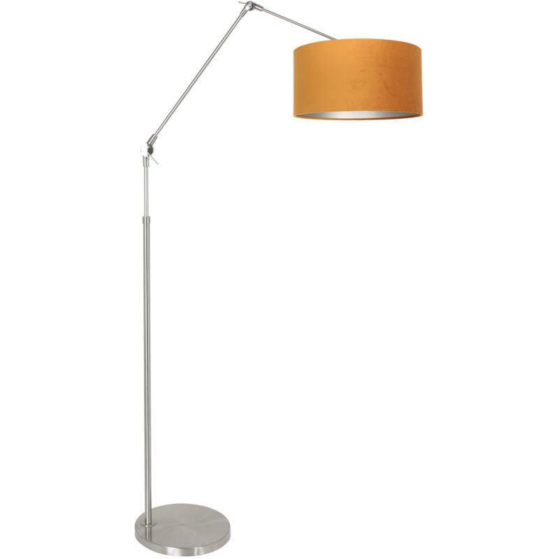 Steinhauer - Sienna Prestige Chic Lampadaire avec abat-jour noir mat, or