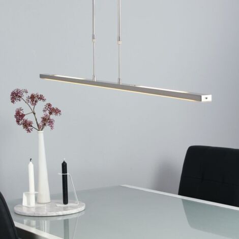 Sienna Zelena LED Einbau-Pendel-Deckenleuchte Licht Stahl gebürstet, Kunststoff matt