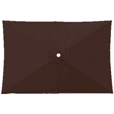 SIENTICE Replacement canopy for rectangular parasol, waterproof replacement canopy, coffee color, 2 x 3 meters