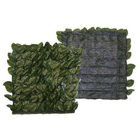 Siepe Artificiale 'Foglie Di Lauro In Rotolo Mt 1,5 X 20 Con Rete Ombreggiante