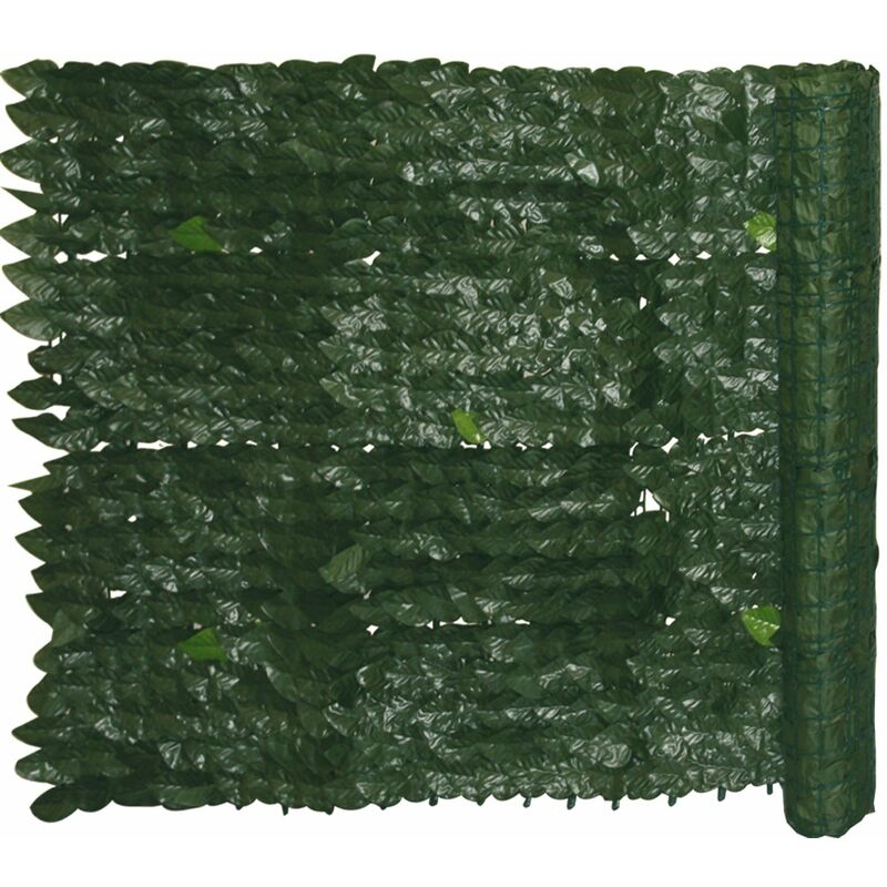 Siepe Artificiale Ornamentale Evergreen con foglie Edera Verde 1x3M Garden Deluxe Collection