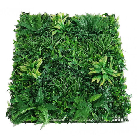 Siepe artificiale Green a foglia lunga sintetica 1x3 mt in pvc