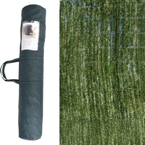 Siepe artificiale premium a foglia sottile 110 stecche 1 x 3 metri, occultamento 100%.