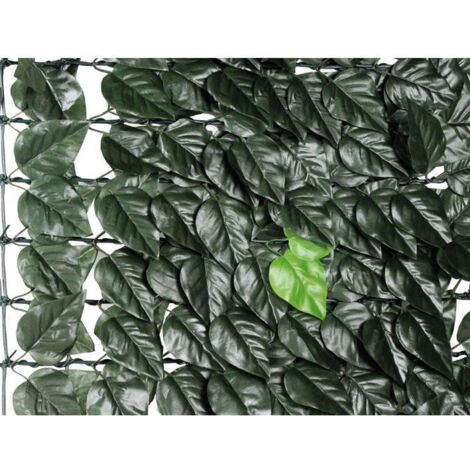 Siepe artificiale sintetica copertura giardino finte foglie di lauro m 1x3