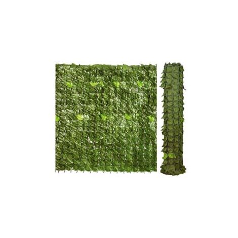 SIEPE ORNAMENTALE ARTIFICIALE CON FOGLIE LAURO- - mt.10x1h. - 1 rotolo T-REX