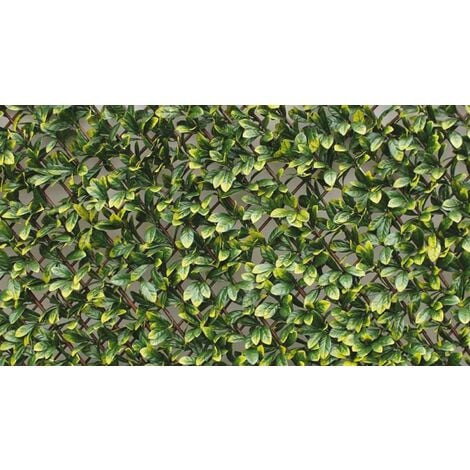 Siepe artificiale con Fiori Bianchi e Traliccio di salice Estensibile 1 x  2m - della Papillon™ 44,99 €