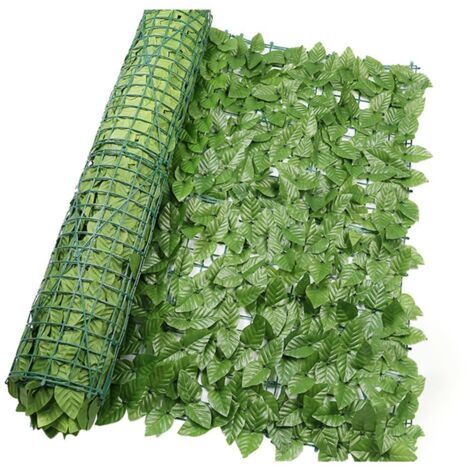 Siepi per recinzioni di edera artificiale e decorazioni in rotoli per schermature di foglie per decorazioni da giardino all'aperto