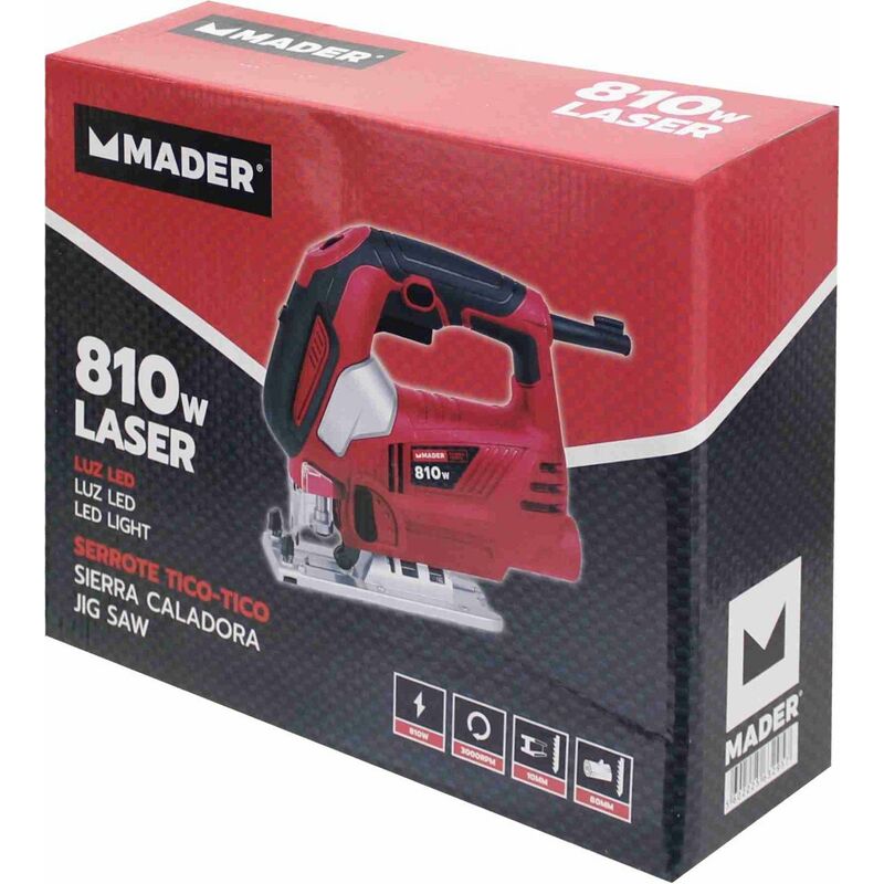 

Sierra caladora con laser 810W 80MM - Mader Power Tools