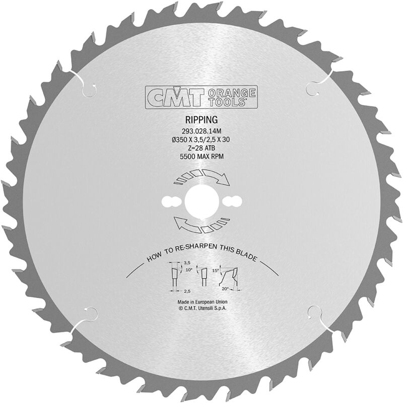 293.024.12R sierra circular 300X3.2X35 Z=24 atb 20°