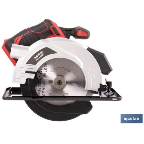 Sierra circular a batería Li-ion 20 V Ø185 mm sin cargador ni batería