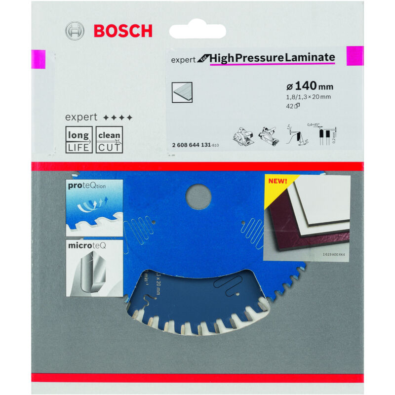 

BOSCH 2608644131 Hoja De Sierra Circular Expert Laminated H 140x20-42