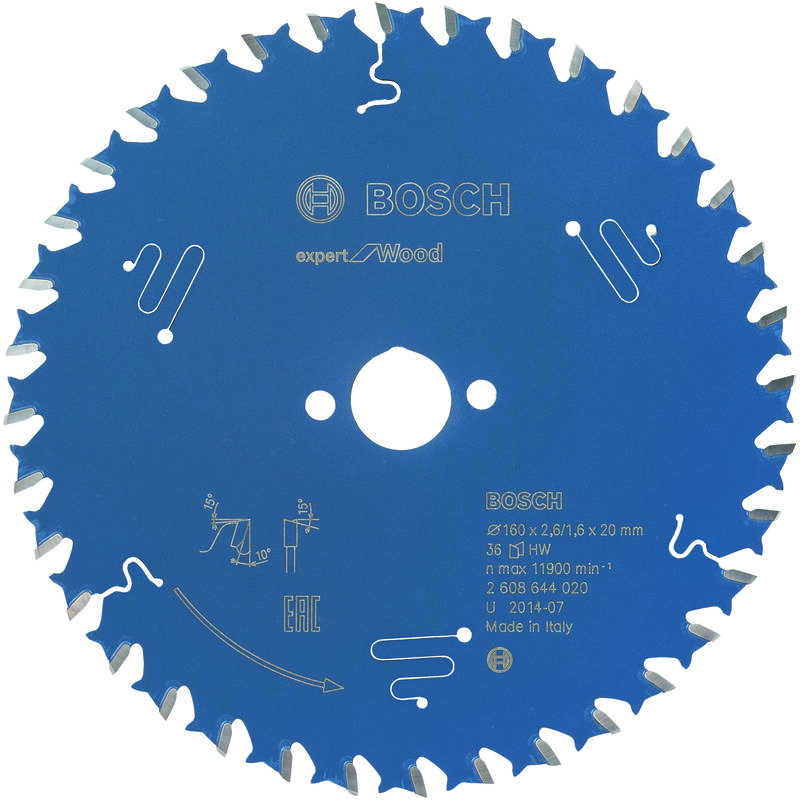 

BOSCH 2608644020 Hoja De Sierra Circular Expert for Wood H 160x20-36