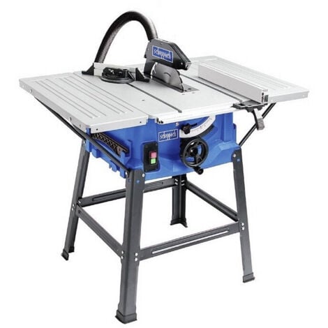 Sierra circular de mesa HS100S - Potencia 2000 W - Hoja Ø 250 x 30 mm - Altura máxima de corte 85 mm - Dimensiones de la mesa 940 x 642 mm - SCHEPPACH - 5901310901