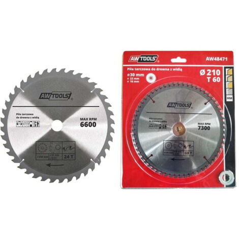 Sierra circular de widia AWTOOLS 115x22x24t