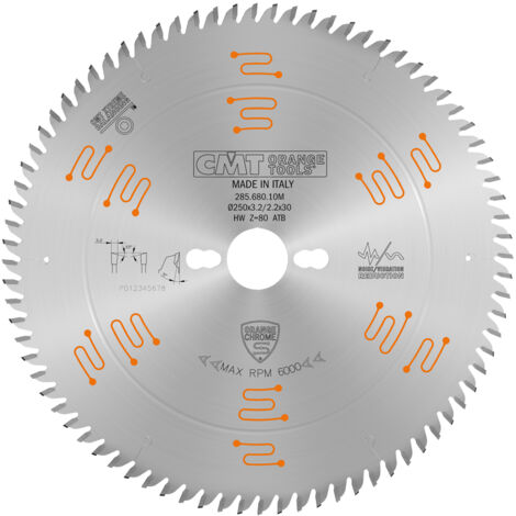 Sierra circular HW 250x3.2/2.2x30 z80 5atb cromada CMT