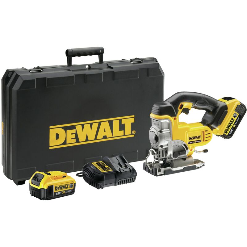 

Dewalt DCS331M2-QW Sierra de Calar XR 18V con 2 baterías Li-Ion 4,0Ah con maletín
