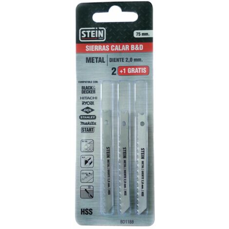 Sierra de Calar B&D para Metal Diente 1.2 mm