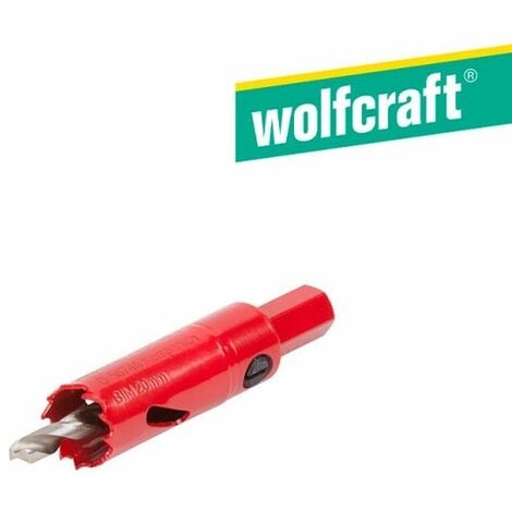 Sierra de Corona Wolfcraft BIM con Adaptador y Broca Piloto 20mm (5462000)