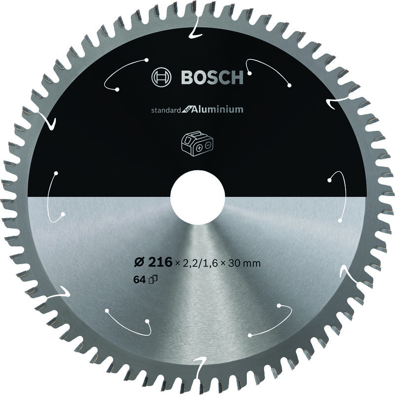 

BOSCH 2608837776 Disco de Sierra Standard Aluminium 216x30x64D:CL