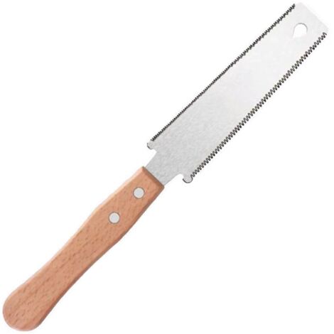 Sierra de doble hoja de 2 piezas, sierra para madera de 15 cm, acero al carbono SK85, diseño de dientes rectificados en tres lados, sierra portátil para trabajar la madera.