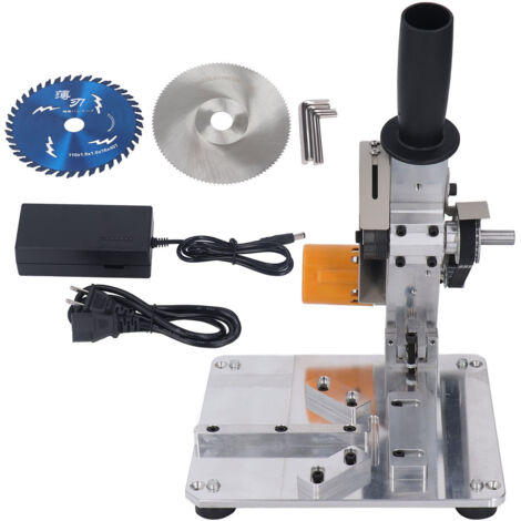 Sierra de mesa de 96 W, 4000-9000 RPM, velocidad ajustable, máquina de corte multifuncional de bajo ruido con cuchilla, enchufe estadounidense de 110-240 V