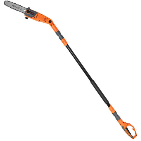 Sierra de pértiga eléctrica, ajustable de 212 a 286 cm, cabezal multiángulo