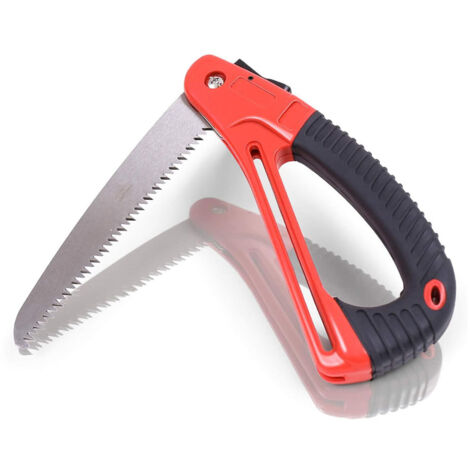 Sierra de podar plegable (hoja de 17 cm) - Sierra de podar plegable para madera para trabajo, jardín, camping u otras actividades