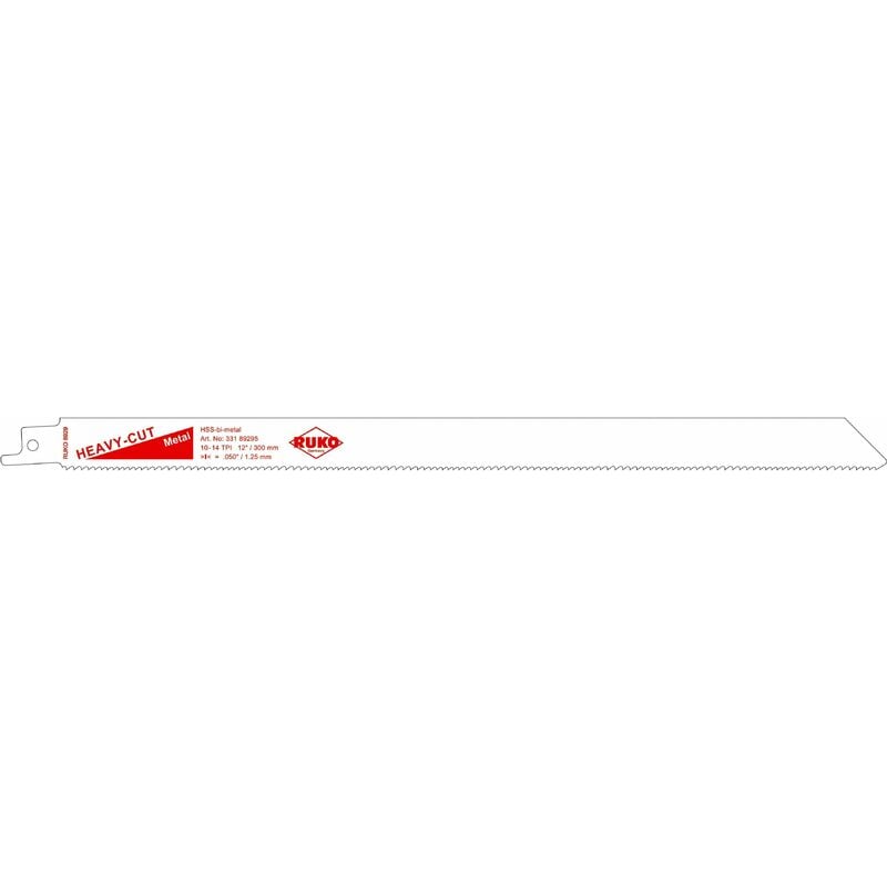 

33189295 - PACK DE 5 SIERRAS DE SABLE ACERO DE CORTE ULTRA RÁPIDO (BOSCH S 1225 VF) LARGO 300 MM, PASO 1,8/2,4 MM - Ruko