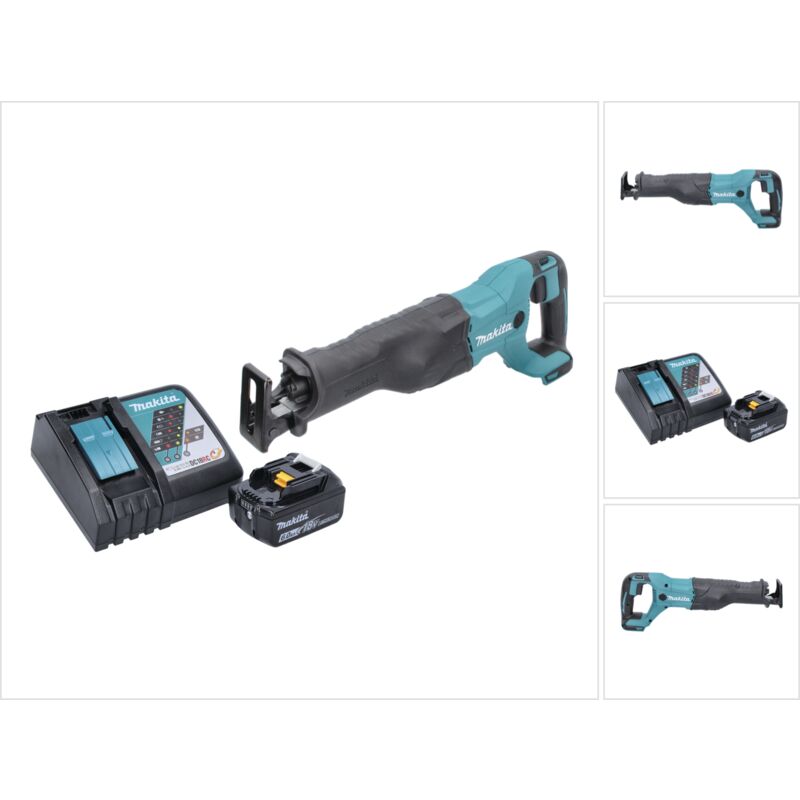 Sierra de sable sin cable Makita DJR 186 RG1 18 V + 1x Batería 6,0 Ah + Cargador