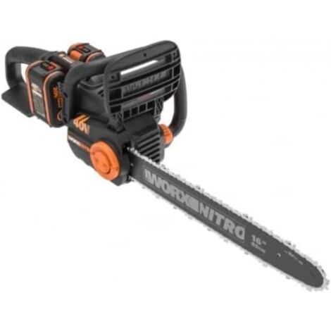 Sierra eléctrica inalámbrica Nitro con 2 baterías 20V/4Ah, cargador doble rápido Worx WG385E