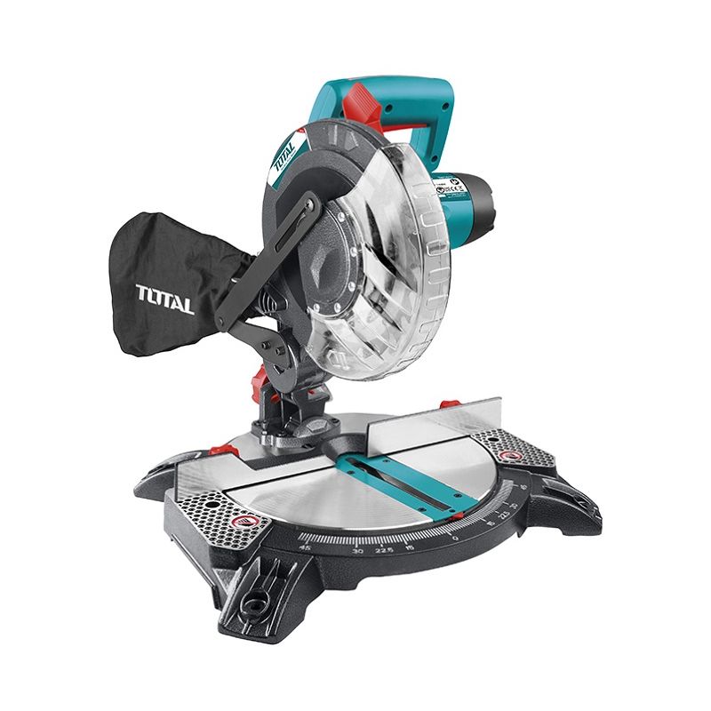 

Sierra ingletadora 1400W TS42142101 (Incluye disco 210x24,4mm) - Total Tools