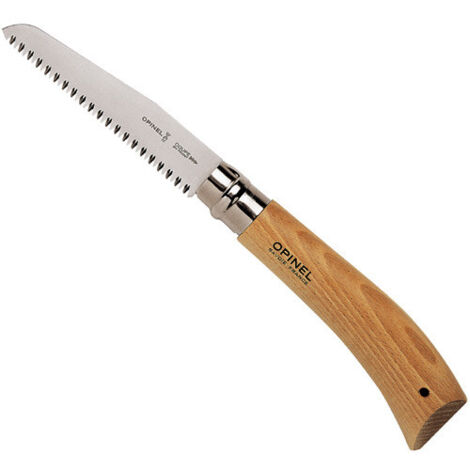 Sierra plegable Opinel n.12 hoja acero carbono sistema Virobloc