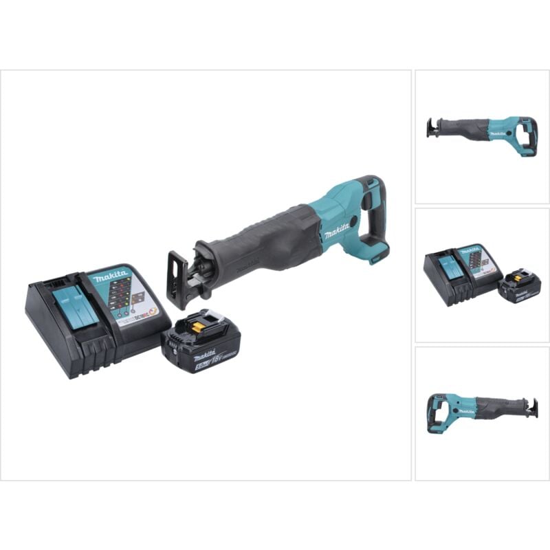 Makita - Sierra sable sin cable djr 186 RT1 18 v + 1x batería 5,0 Ah + cargador