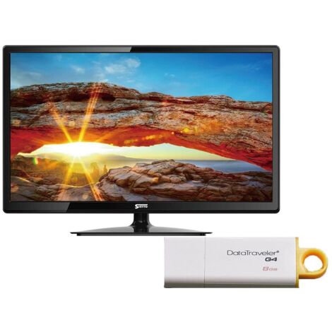 Sierro 22" LED HD TV & 8GB USB Drive Package - Television Storage Record Caravan