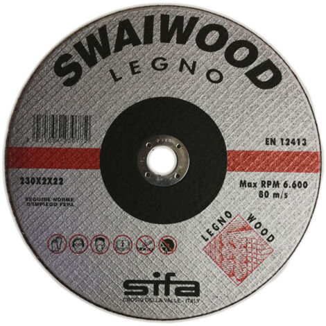 Sifa 115x1,6x22mm disco abrasivo per taglio legno