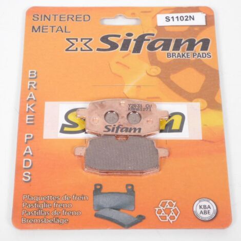 sifam-bremsbelag für quad adly 50 silver fox 2003 bis 2004 av neu