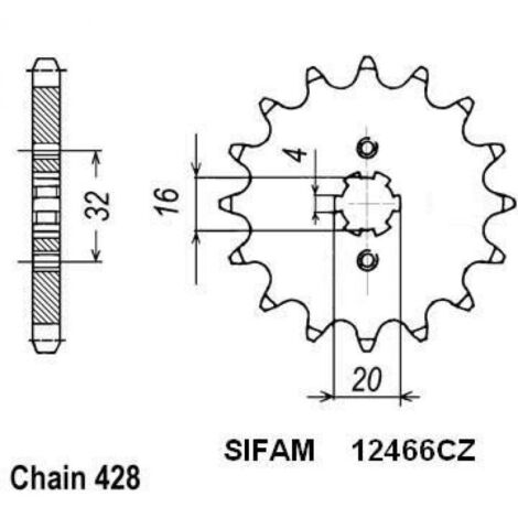 Sifam-Getriebeausgangszahnrad für Neuwagen